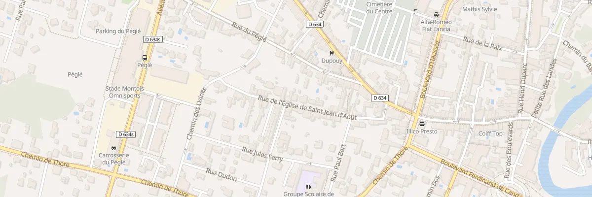 Plan du 184 Rue de l’Eglise St Jean d’Aout à Mont-de-Marsan
