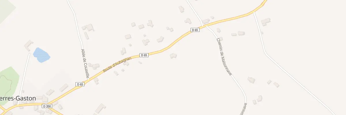 Plan du 540 Rte d’Aubagnan à Serres-Gaston