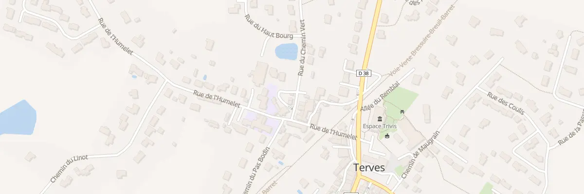 Plan du 1 Rue du Chemin Vert Terves à Bressuire