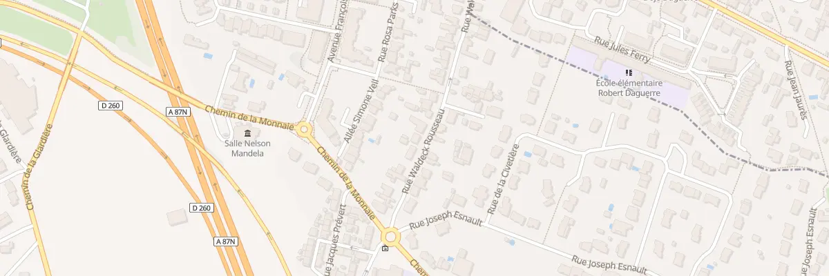 Plan du 13 Rue Waldeck Rousseau aux Ponts-de-Cé