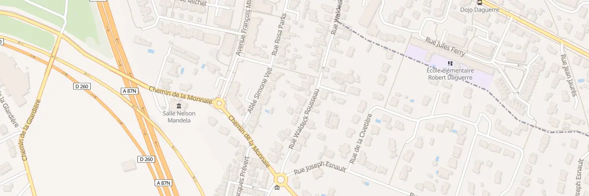 Plan du 15 Rue Waldeck Rousseau aux Ponts-de-Cé