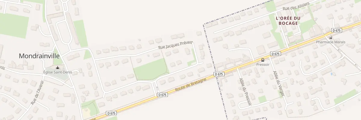 Plan du 19 Rue Prevert à Mondrainville