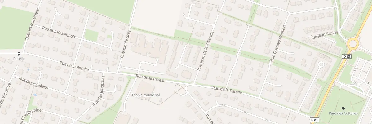 Plan du 2 Imp Alphonse Allais à Thue et Mue