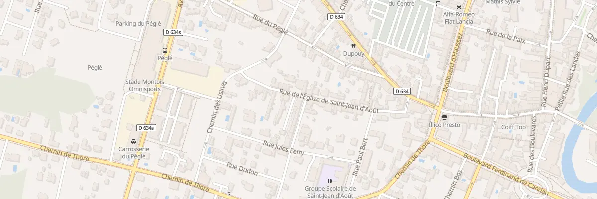Plan du 205 Rue de l’Eglise St Jean d’Aout à Mont-de-Marsan