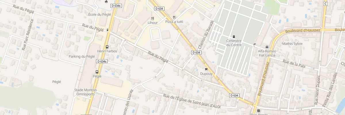 Plan du 174 Rue du Péglé à Mont-de-Marsan