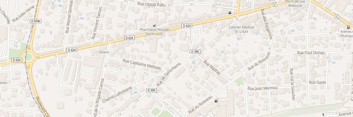 Plan du 216 Rue Saint Pierre à Mont-de-Marsan