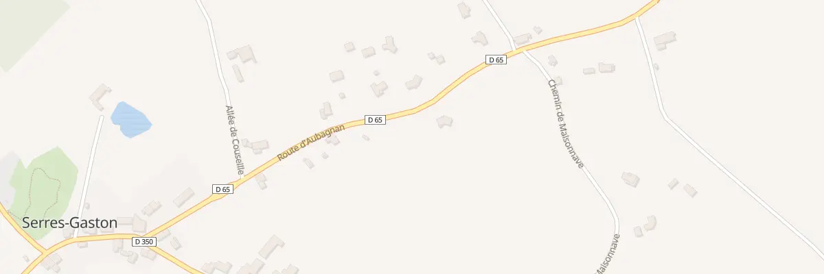 Plan du 490 Rte d’Aubagnan à Serres-Gaston