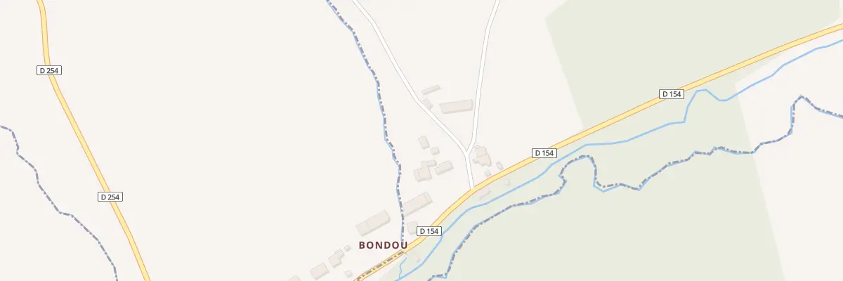 Plan du 3 Bondou à Courpignac
