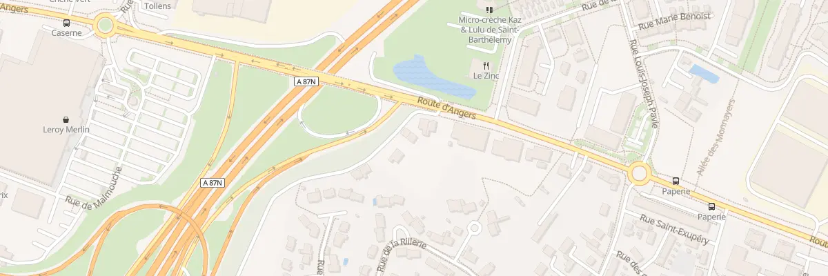 Plan du 2 Rue Yvon Péan à Saint-Barthélemy-d’Anjou