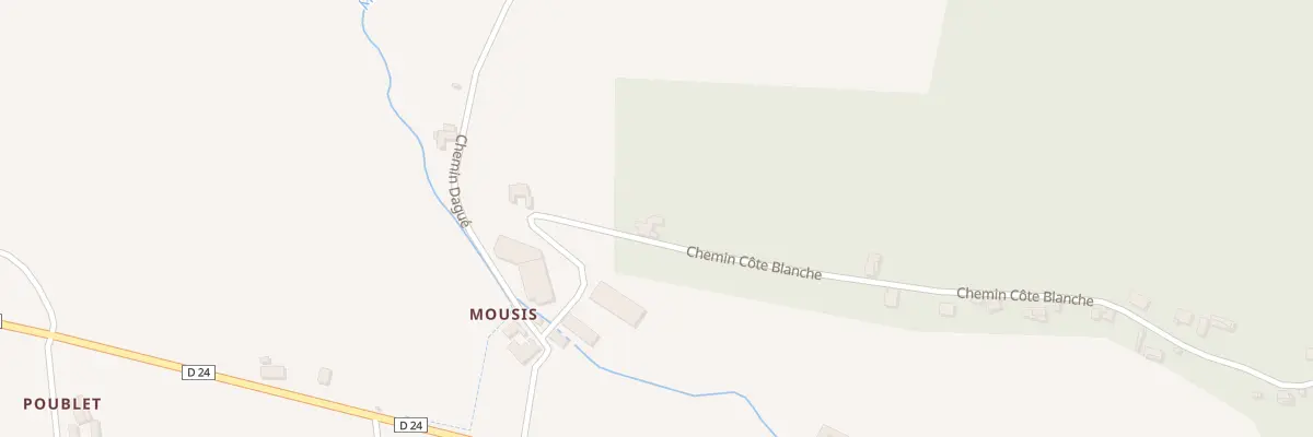 Plan du 9010 Che Côte Blanche à Lasseube