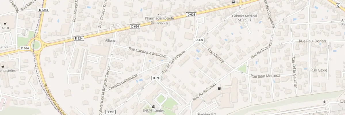 Plan du 246 Rue Saint Pierre à Mont-de-Marsan
