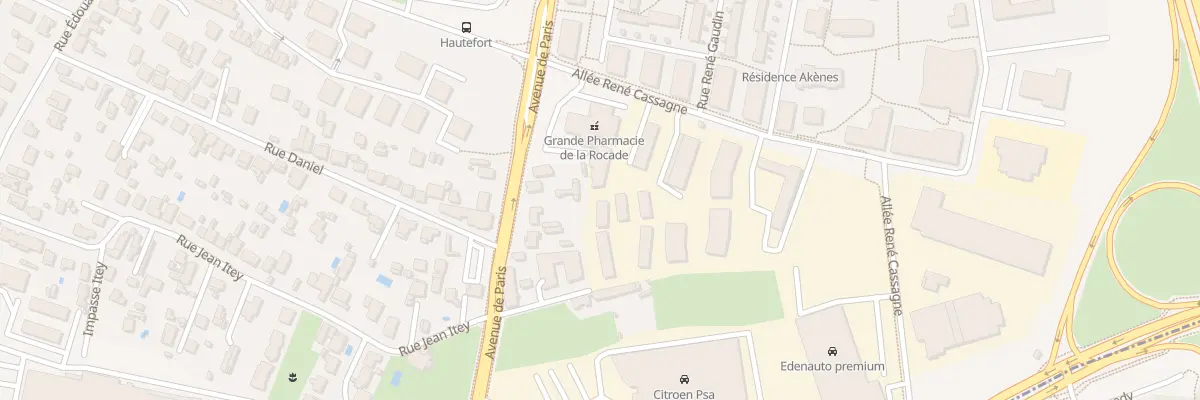 Plan du 5004 All René Cassagne à Lormont