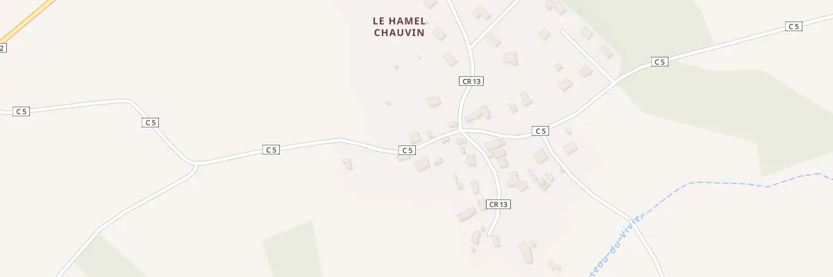 Plan du 3 Le Hamel-Chauvin à La Selle-la-Forge
