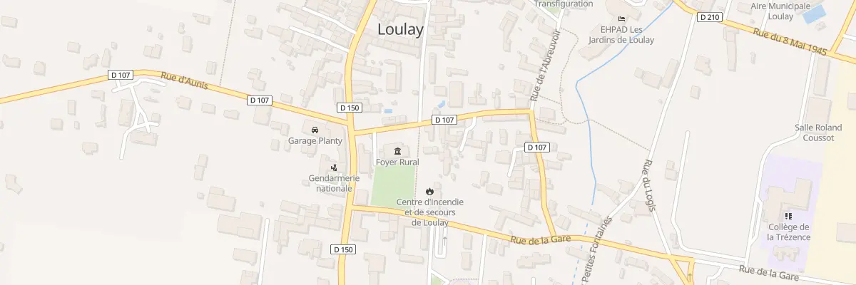 Plan du 1 Pl Jean Moulin à Loulay