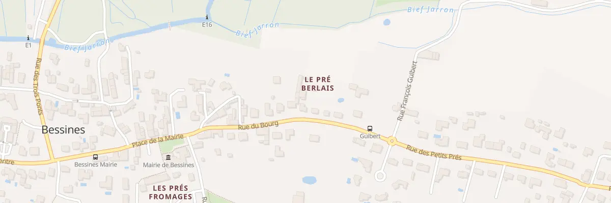 Plan du 23 Rue du Bourg à Bessines