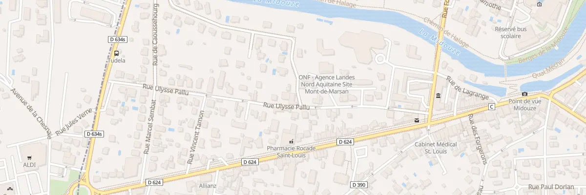 Plan du 1 Rue de Marton à Mont-de-Marsan