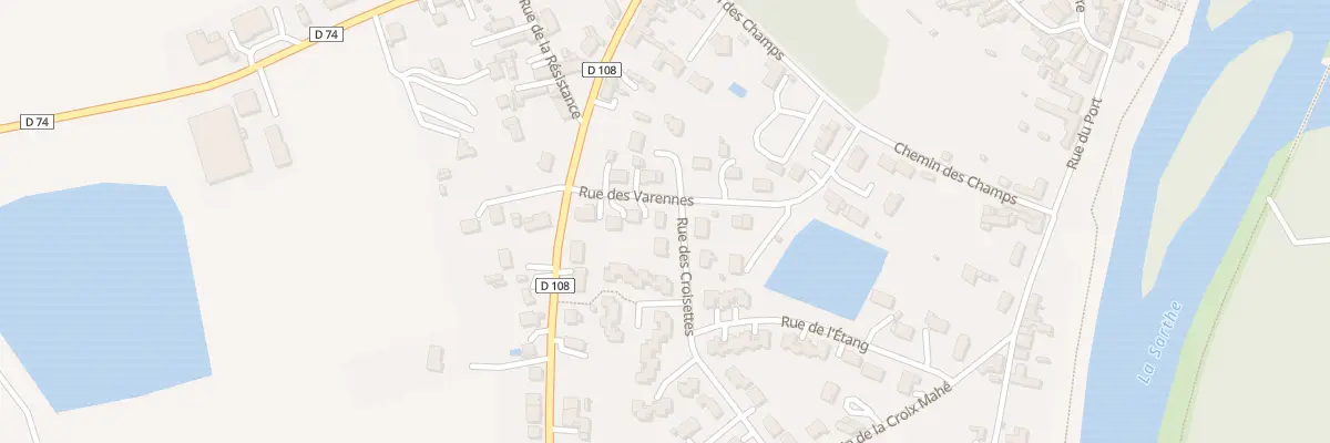 Plan du 2 Rue des Croisettes à Cheffes