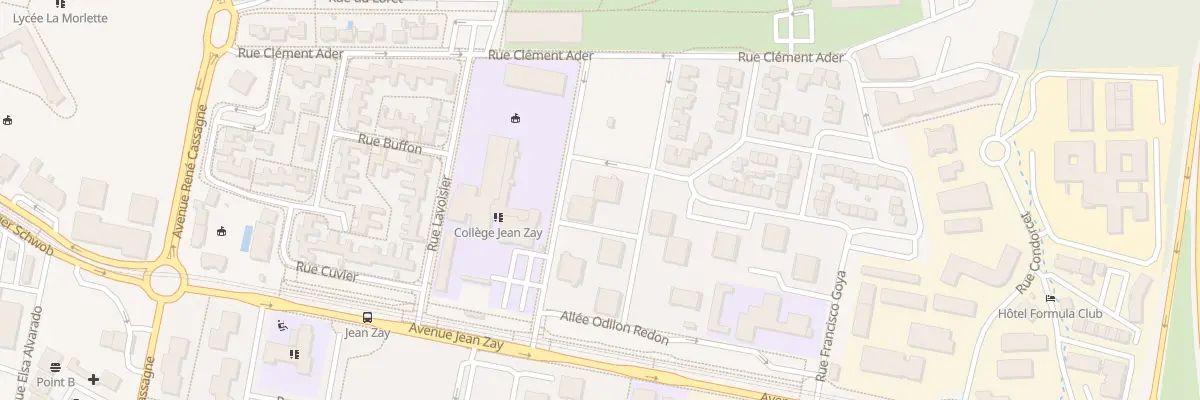 Plan du 3 Rue Eugène Delacroix à Cenon