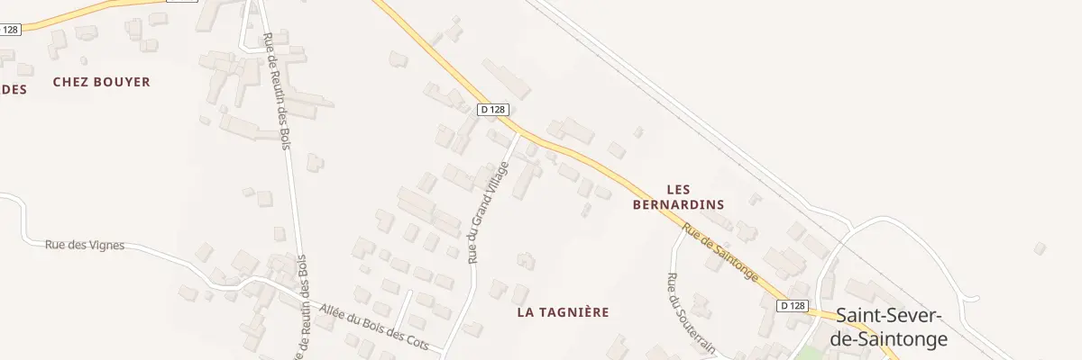 Plan du 80B Rue de Saintonge à Saint-Sever-de-Saintonge