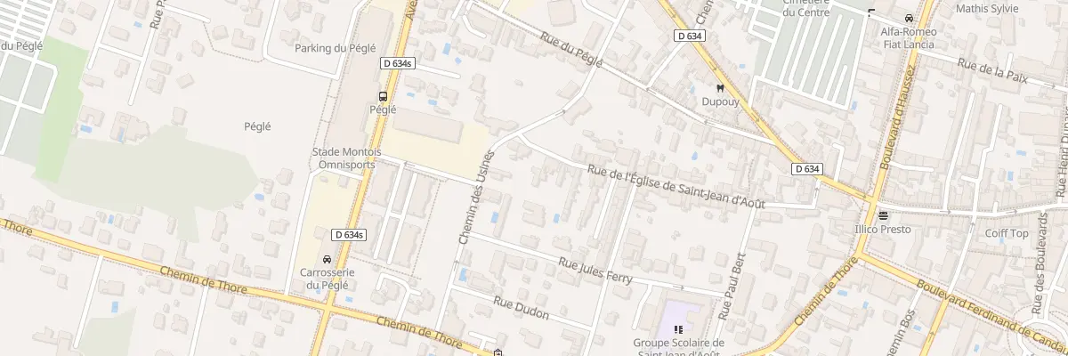 Plan du 295 Rue de l’Eglise St Jean d’Aout à Mont-de-Marsan