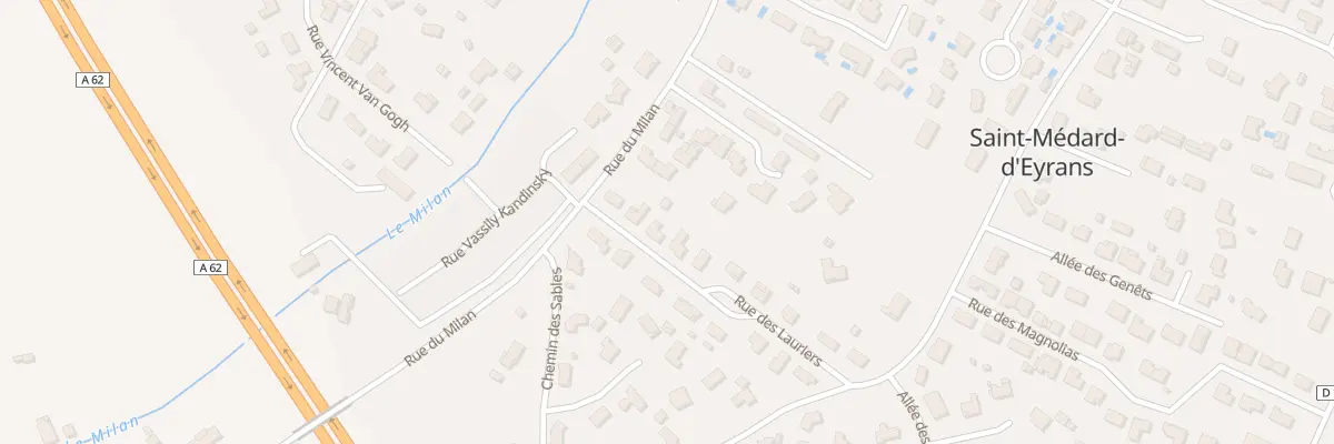 Plan du 6 Rue des Lauriers à Saint-Médard-d’Eyrans
