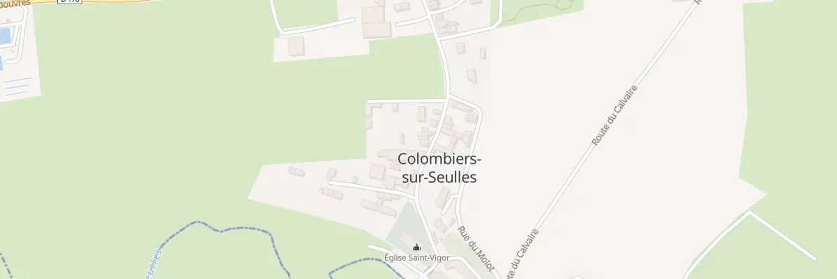 Plan du 5 Rue de l’Église à Colombiers-sur-Seulles