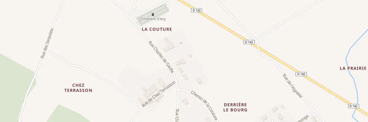 Plan du 36 Rue Charles de Gaulle à Avy