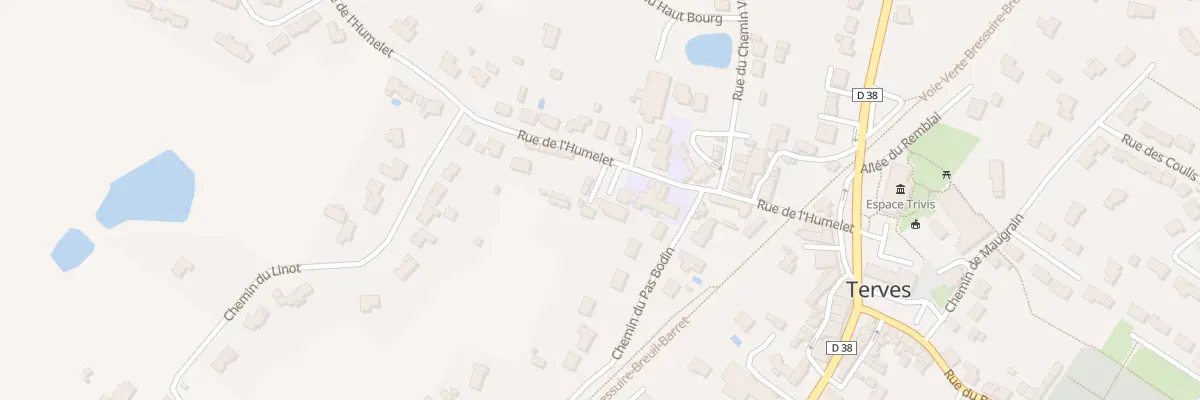 Plan du 13B Rue de l’Humelet Terves à Bressuire