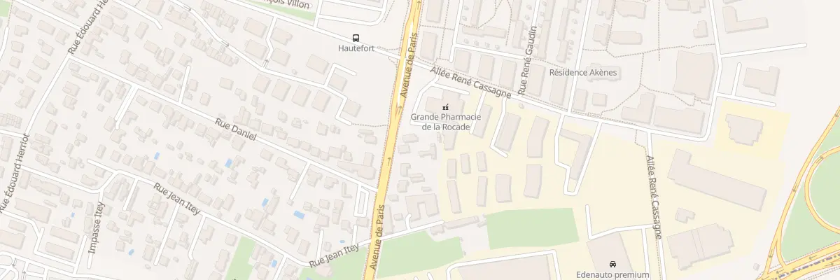Plan du 28 Av de Paris à Lormont