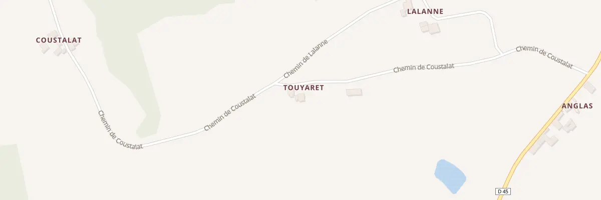 Plan du 671 Che de Coustalat à Piets-Plasence-Moustrou