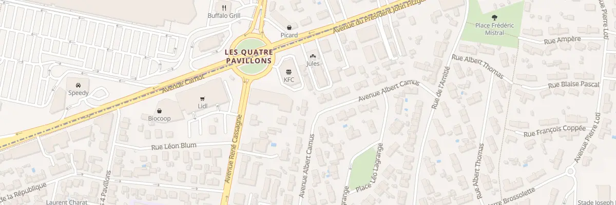Plan du 25 Rue Albert Camus à Cenon