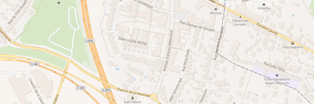 Plan du 2 All Louise Michel aux Ponts-de-Cé