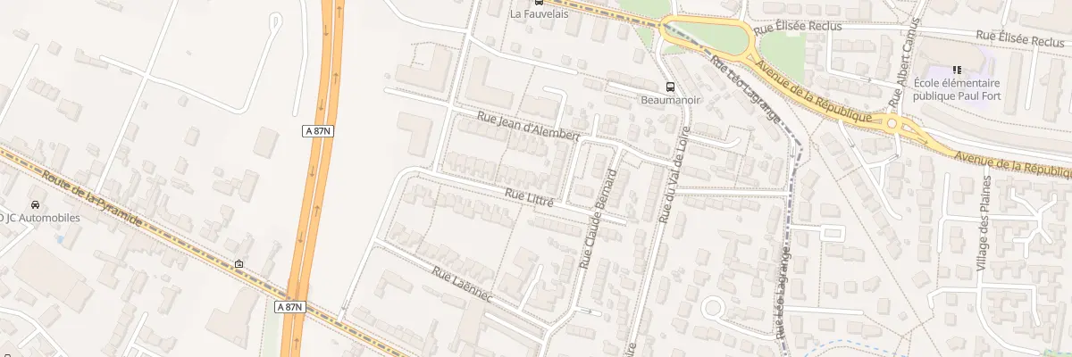 Plan du 10 Rue Littré à Angers