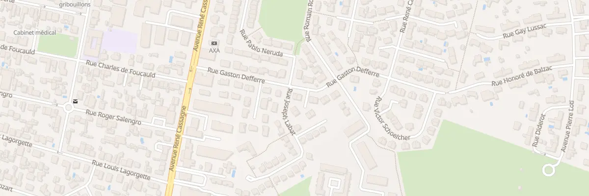 Plan du 3 Rue Gaston Deferre à Cenon