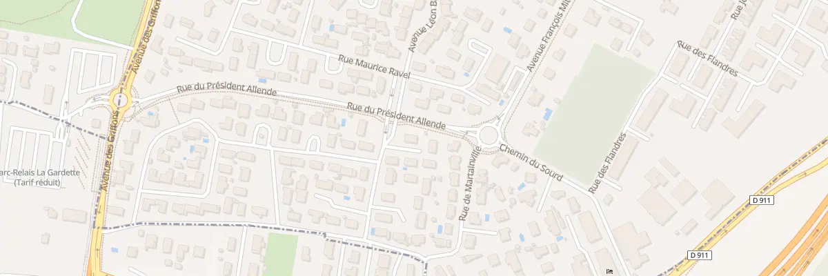 Plan du 1 All Beaumarchais à Carbon-Blanc