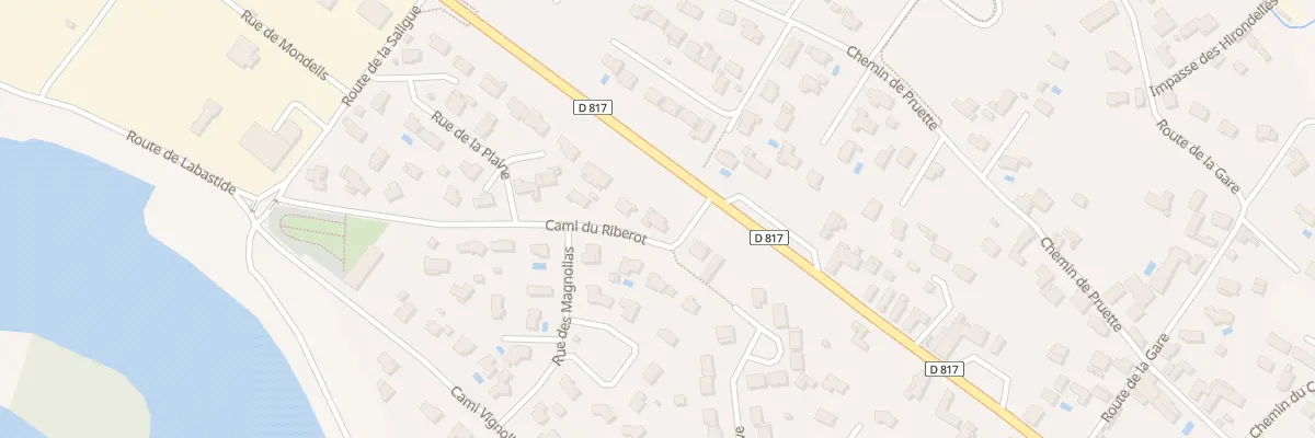 Plan du 2 Cami de Riberot à Denguin