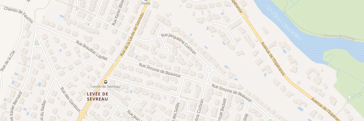 Plan du 22 Rue Jacqueline Cochran à Niort