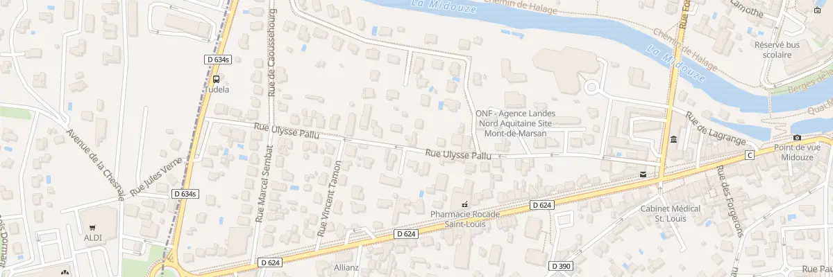 Plan du 306 Rue Ulysse Pallu à Mont-de-Marsan