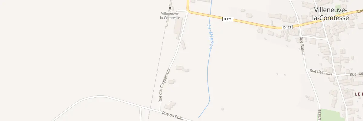 Plan du 5130 Pres de la Gare à Villeneuve-la-Comtesse