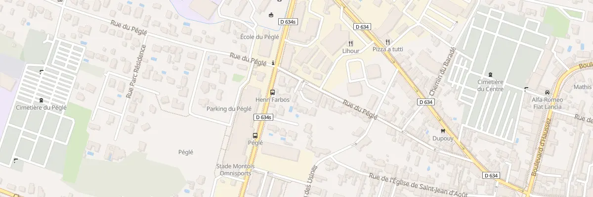 Plan du 325 Rue du Péglé à Mont-de-Marsan