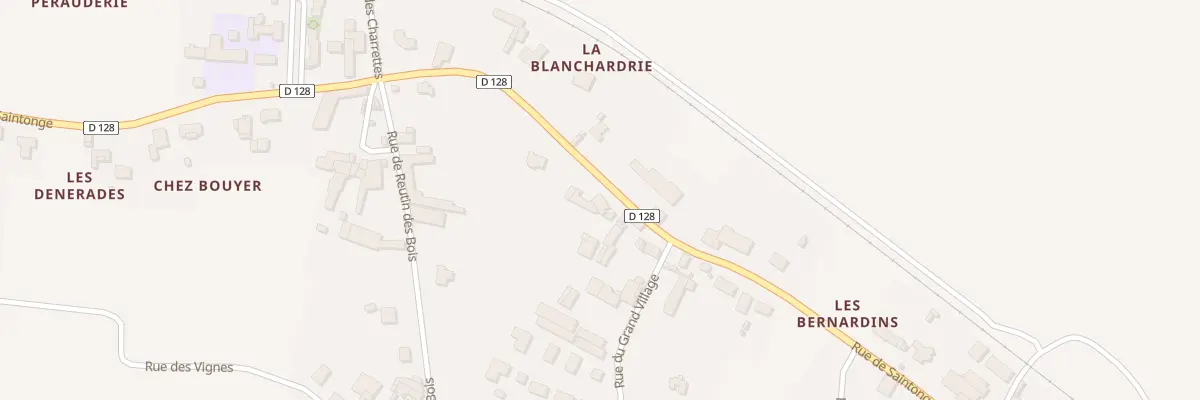 Plan du 74A Rue de Saintonge à Saint-Sever-de-Saintonge