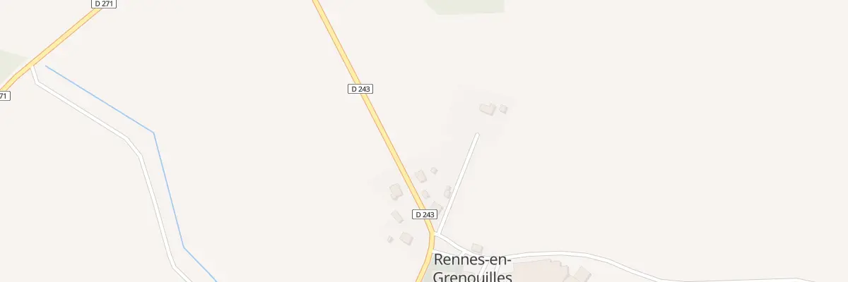 Plan du 5008 Le Bourg à Rennes-en-Grenouilles