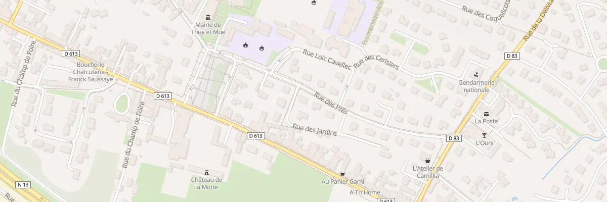 Plan du 8 Rue des Prés à Thue et Mue