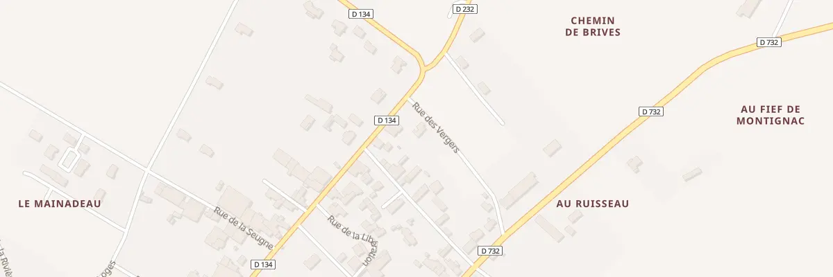 Plan du 2 Rue des Vergers à Bougneau