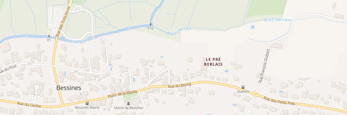 Plan du 13 Rue du Bourg à Bessines