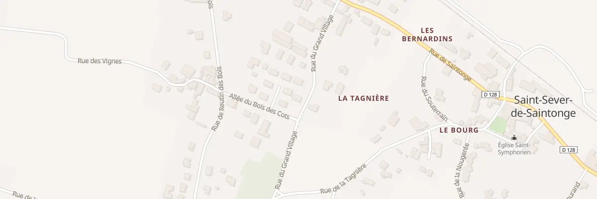 Plan du 14A Rue du Grand Village à Saint-Sever-de-Saintonge