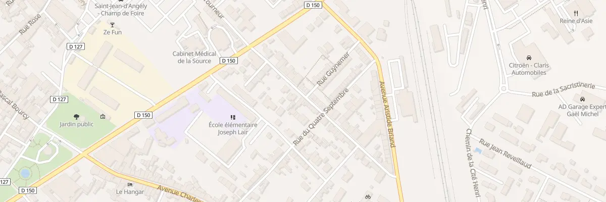 Plan du 20 Rue Laurent Tourneur à Saint-Jean-d’Angély
