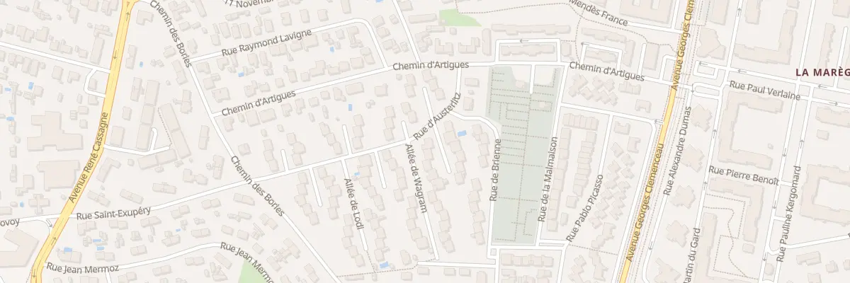 Plan du 1 All de Friedland à Cenon