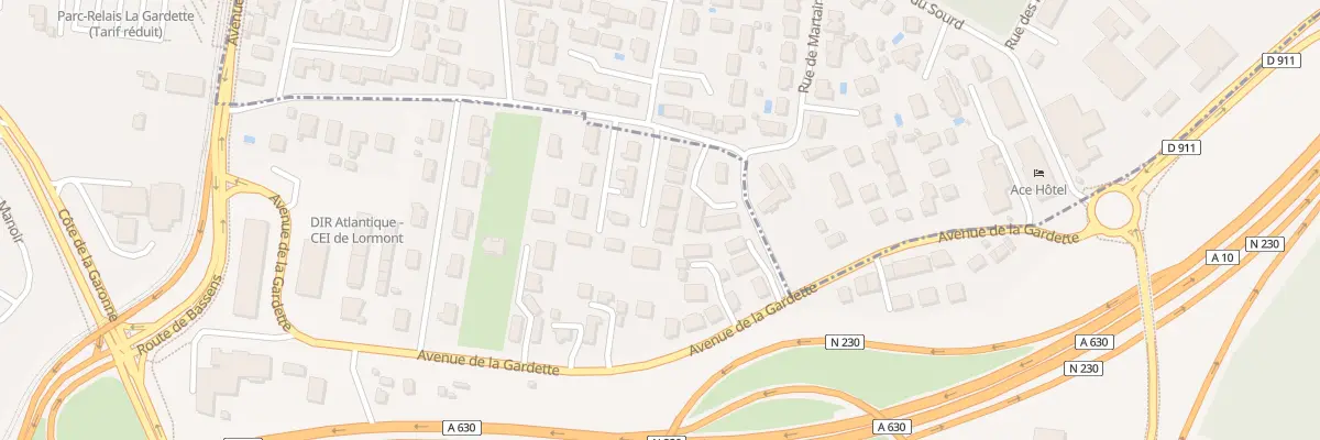 Plan du 25 Rue Pille Bourse à Lormont