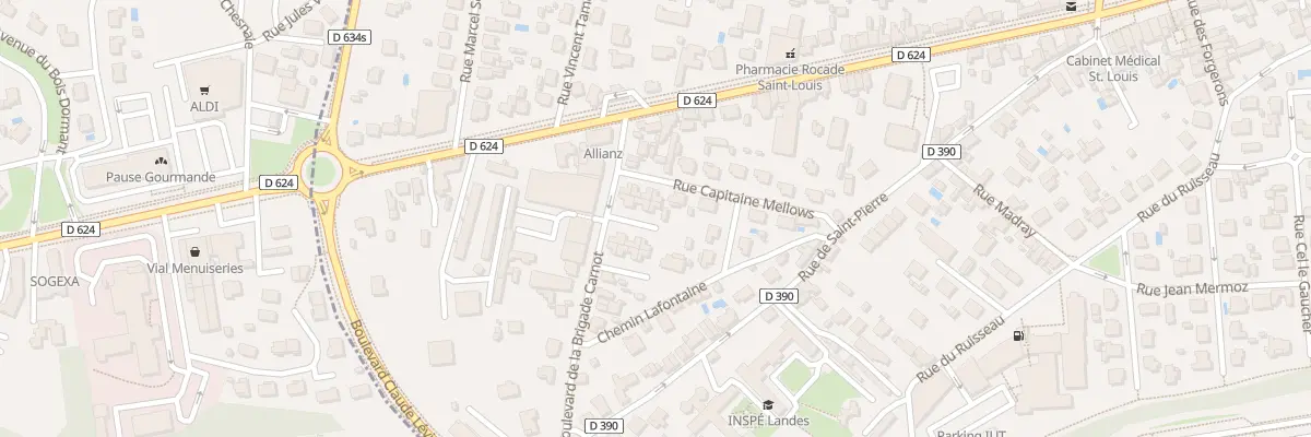 Plan du 7 Imp de l’Ecole Normale à Mont-de-Marsan